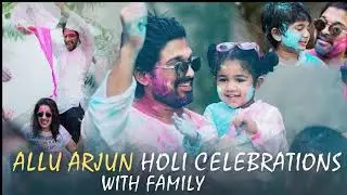 #AlluArjun Holi Celebrations || Ayan || Arha