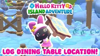 Log Dining Table Crafting Plans! 🪵🧩 *Icy Inlaying* SOLUTION/TUTORIAL Hello Kitty Island Adventure 