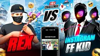 WEST BENGAL CHAPRI INSTAGRAM FF PLAYER CHALLENGE ME 😡 1 VS 4 🥵 REX GAMING