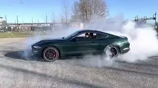 Bullitt Mustang Burn Out