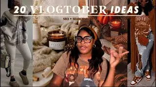 VLOGTOBER 2024: IDEAS FOR YOUTUBE & TIKTOK