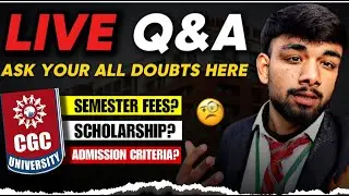 CGC 2026 Admissions LIVE QNA Session: You Won't Want to Miss