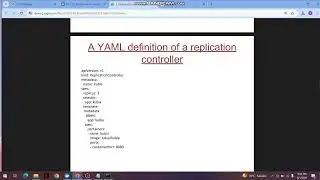 How to make Replication Controller on Dockers / Kubernetes Part 1