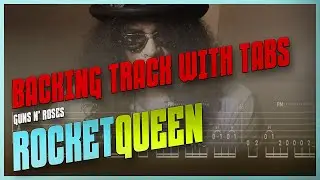 Rocket Queen Guitar Backing track | GUNS N' ROSES | bt + live tabs