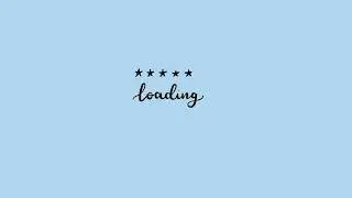 cutest blue aesthetic loading screen || free download || s h n a b ii ♡