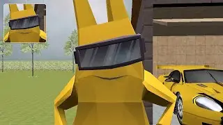 Crazy Yellow Bunny. Neighbor Escape Full Gameplay