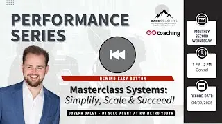 The Performance Series | Masterclass Systems with Joseph Daley