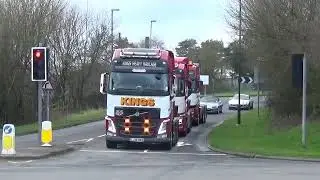 KINGS HAULAGE VOLVO CONVOY IN COLEFORD 020418