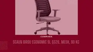 Scaun birou egonomic SL Q320 mesh mecanism inclinare, polipropilena, suport lombar, roti cauciucate