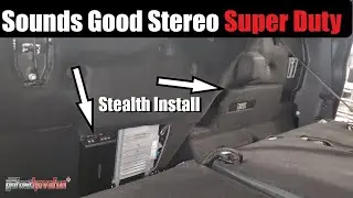 Звук отличный, стереосистема Ford Super Duty с сабвуфером и усилителем, специфичная для автомобил...