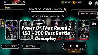 Tower of Horror Round 2 Boss Battles 150-200 Rewards & Final Boss | MK Mobile Update 2025