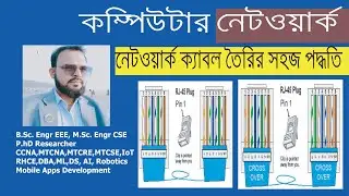 নেটওয়ার্ক ক্যাবল তৈরির সহজ প্রক্রিয়া-How to make a Network cable using RJ45 connector