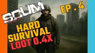 SCUM Hard | Loot 0.4x + Zumbis Insanos - novo  servidor  Dois Mundos  BR EP - 4