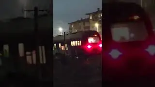 Bitola Night Train 🚆 | 16-ta Street Crossing | Ramps Down and Train Passing | Macedonia