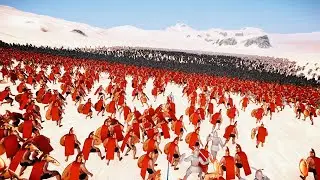 10,000 Spartans and Persians vs 10,000 Predator and Orcs | Ultimate Epic Battle Simulator | UEBS