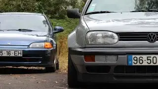 Honda Civic VTEC & Volkswagen Golf 3 bodykit 🤪🖤 #honda #volkswagen #videoclip