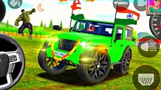 Red Thar Car Game | Crazy Stunts & Offroad Adventure Gameplay