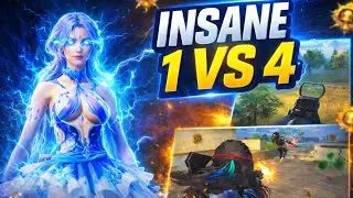 INSANE Conqueror 1v4 Clutches 😱 | Classic Pro Player BGMI Gameplay