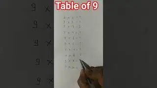 Trick Of Table 9 || #Tricks || #Shorts || #Learn With Kiran || #
