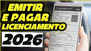 Como emitir e pagar LICENCIAMENTO 2026 PELO CELULAR 