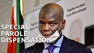 19 000 Prisoners released to curb COVID - Full briefing Justice Minister Ronald Lamola