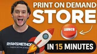PRINT ON DEMAND STORE IN 15 MINUTES? (Step-by-step Tutorial, Launch a New Shop FAST)