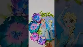 3D flowers on the mdf board  #shorts #ytshorts  #craftslovers #flowerart #flowerpainting
