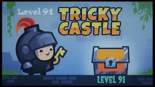 Tricky Castle Walkthrough (Gameplay) Level 91 | All Bats and Stars | Fastest Way