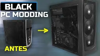 ✅PC MODD | BLACK | transformo un viejo case en toda una obra de arte |😎 NO RGB | FASE 01