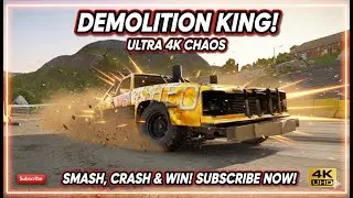 Wreckfest 4K Ultra HD Gameplay - Realistic Physics & Epic Crash