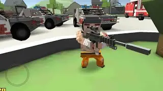 BLOCKAPOLYPSE Zombie Shooter: Police Cars Racing in Cemetery | Zombies Captured Kawalski