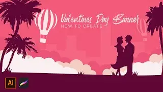 Valentine's Day Banner | Adobe Illustrator Tutorial