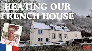 Heating Our French House - take a look at how we keep warm. #frugalliving #winter #woodburner