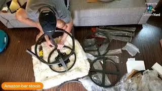 Amazon bar stools unboxing/assembly