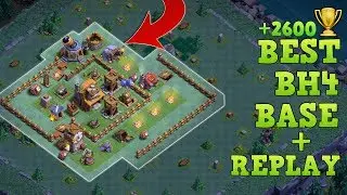 Builder Hall 4 Base / BH4 Builder Base + Defense Replay / Anti 2 Star Layout | Clash of Clans