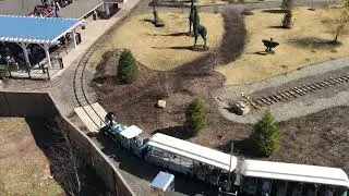 The Essex County Turtle Back Zoo Railroad's Blue Train at Turtle Back Junction