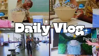 Art School Mini Vlog |Ceramic Class + MORE|
