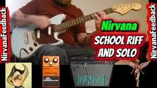Nirvana School Riff and Solo cover