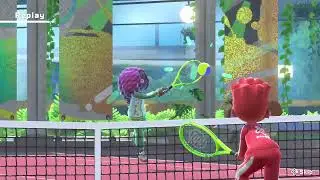 Party mode beta test, Tennis 1P minigame [Alone with the clone] - Nintendo Switch Sports