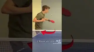 Учебное пособие по подаче с боковым вращением 🏓🔥😮 Сможете ли вы это сделать? #руководство #настол...