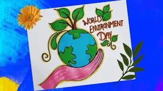 World Environment Day Drawing | Save Environment Drawing | Save Tree Save Earth Drawing | Save Earth
