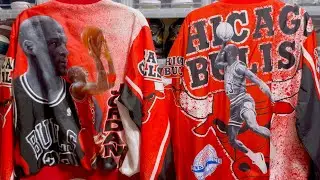 Michael Jordan Chalk Line Jacket & Jordan Mitchell and Ness jacket