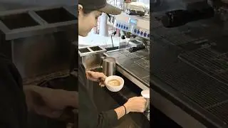Pretty Little Babyy trying her best 🫠❤️ | #shorts | #coffee | #barista