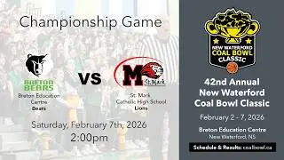 Coal Bowl 2026 Championship Game - Breton Education Centre vs. St. Mark Catholic High School
