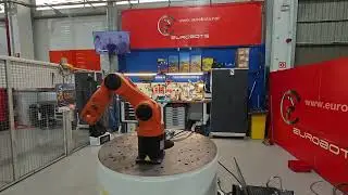 KUKA Agilus KR6 industrial robot at Eurobots