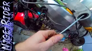 Helping subscriber VFRrider25 Greasing VFR swing arm pivot bearings