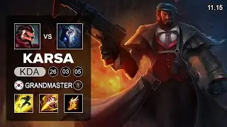 Karsa Graves Jungle vs Kindred - KR Grandmaster Patc 11.15