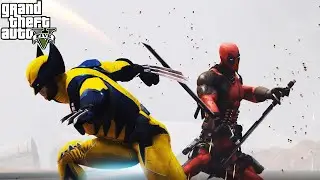 GTA 5 - Wolverine Vs Deadpool | Samurai Mod | Deadpool 3 (2024)