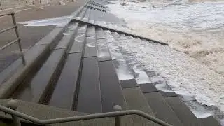 High tide in Cleveleys March 2024