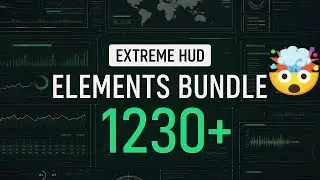 Extreme HUD Elements Bundle 1200+ For Premiere Pro 🤯